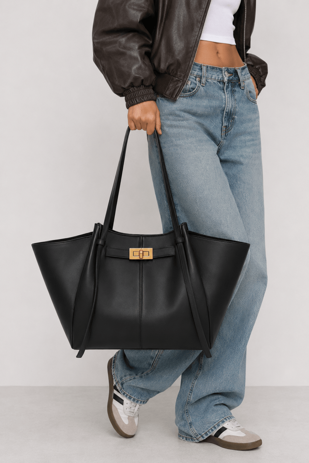 KATALEÏA - Sac à Main de Cours en Cuir Élégant Grande Capacité Bordeaux