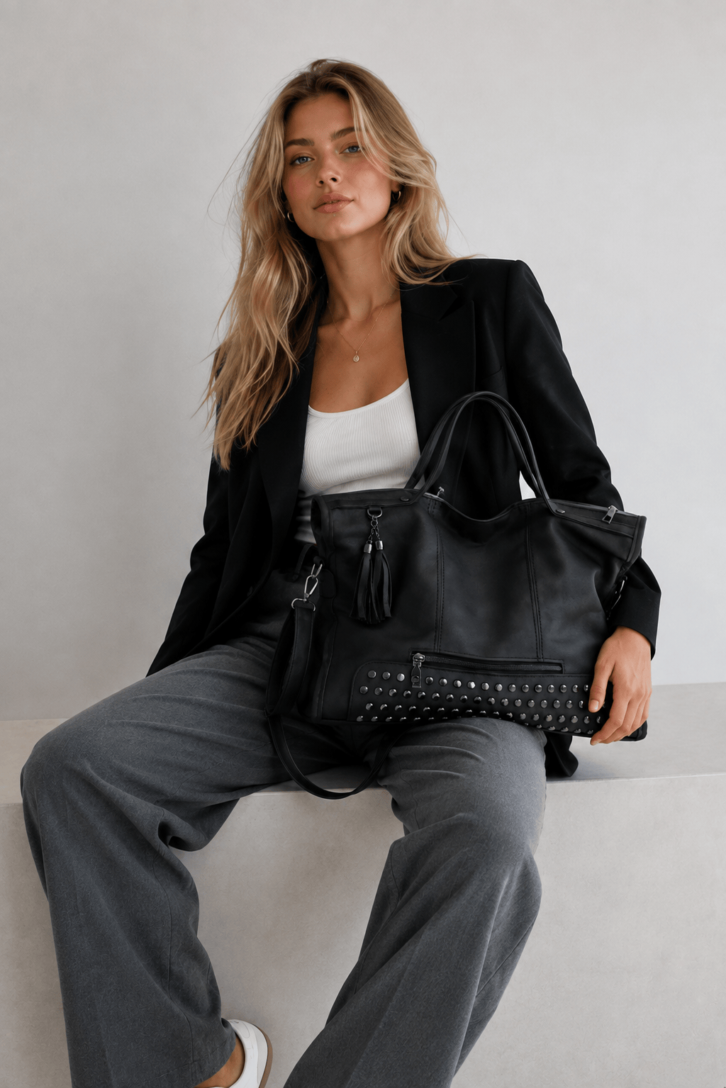 MAELIA - Sac à Main de Cours Rétro à Bandoulière