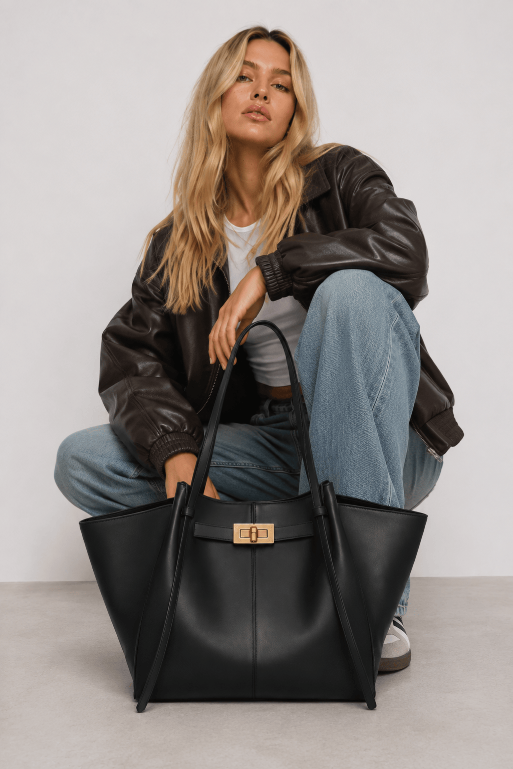KATALEÏA - Sac à Main de Cours en Cuir Élégant Grande Capacité Bordeaux