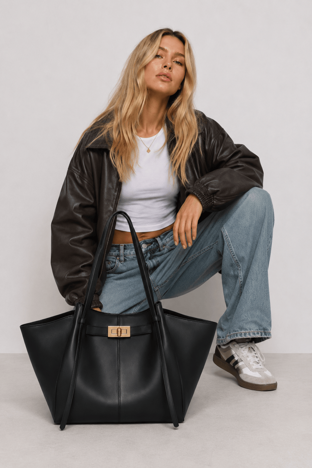 KATALEÏA - Sac à Main de Cours en Cuir Élégant Grande Capacité Bordeaux