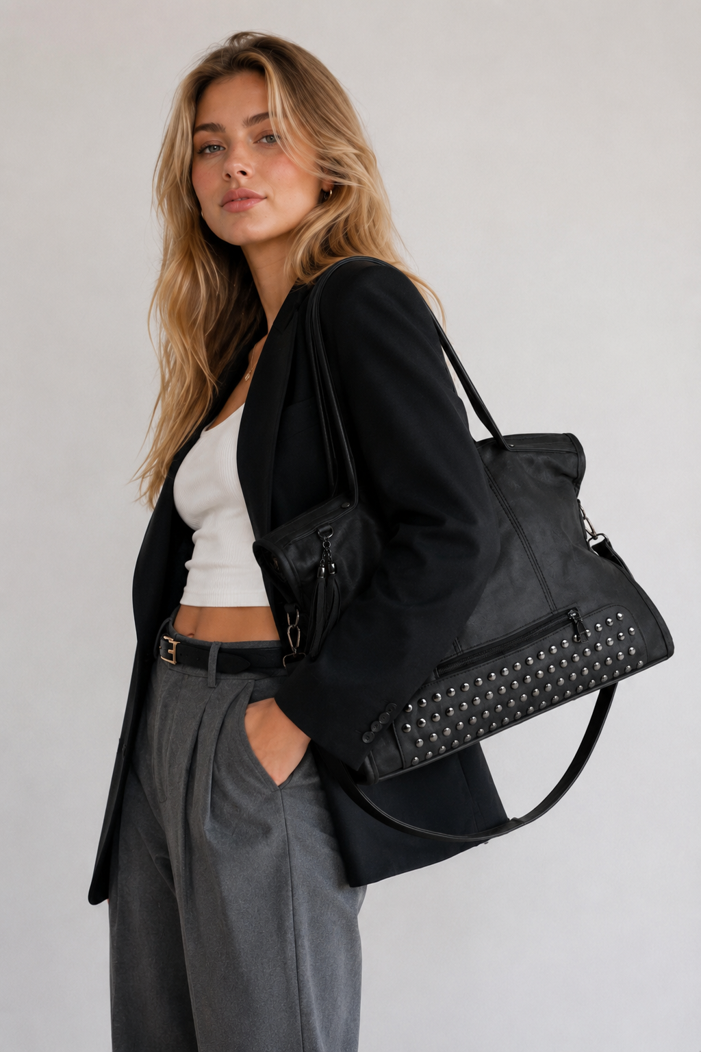 MAELIA - Sac à Main de Cours Rétro à Bandoulière