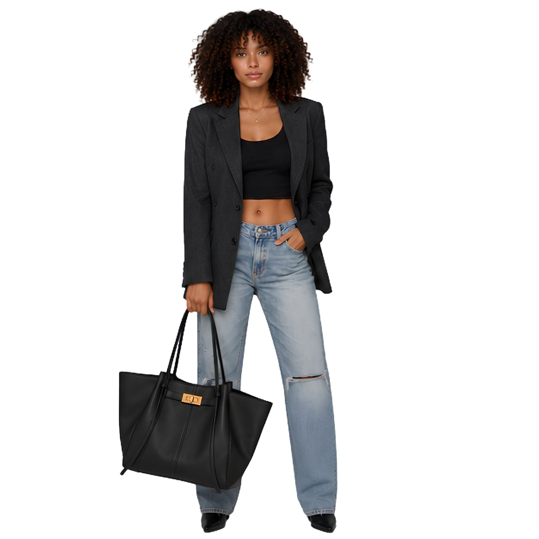 KATALEÏA - Sac à Main de Cours en Cuir Élégant Grande Capacité