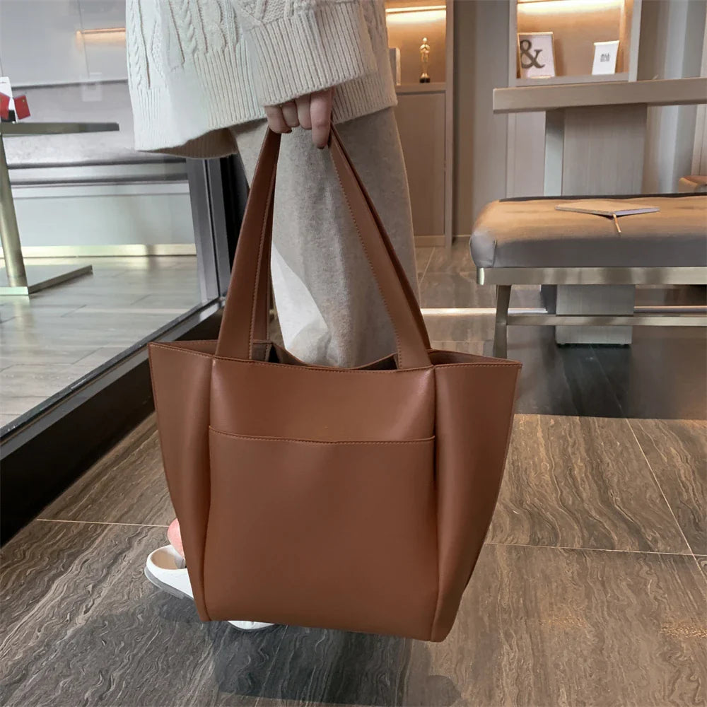 AURELIA - Grand Sac à Main de Cours en Cuir Souple