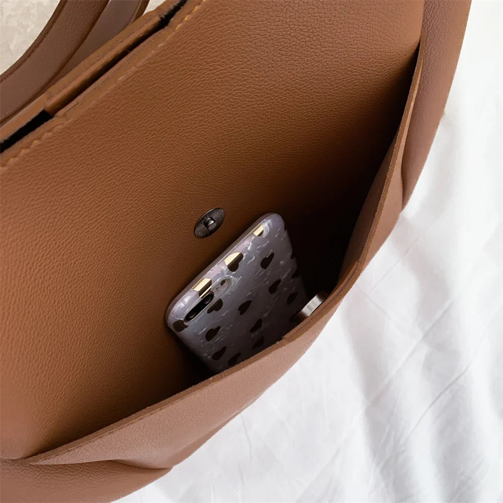 AURELIA - Grand Sac à Main de Cours en Cuir Souple