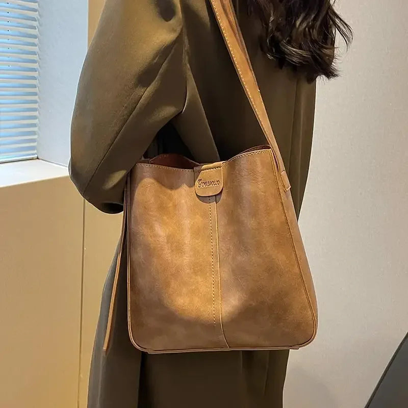 JOCYA - Sac à Main Cabas en Cuir Rigide