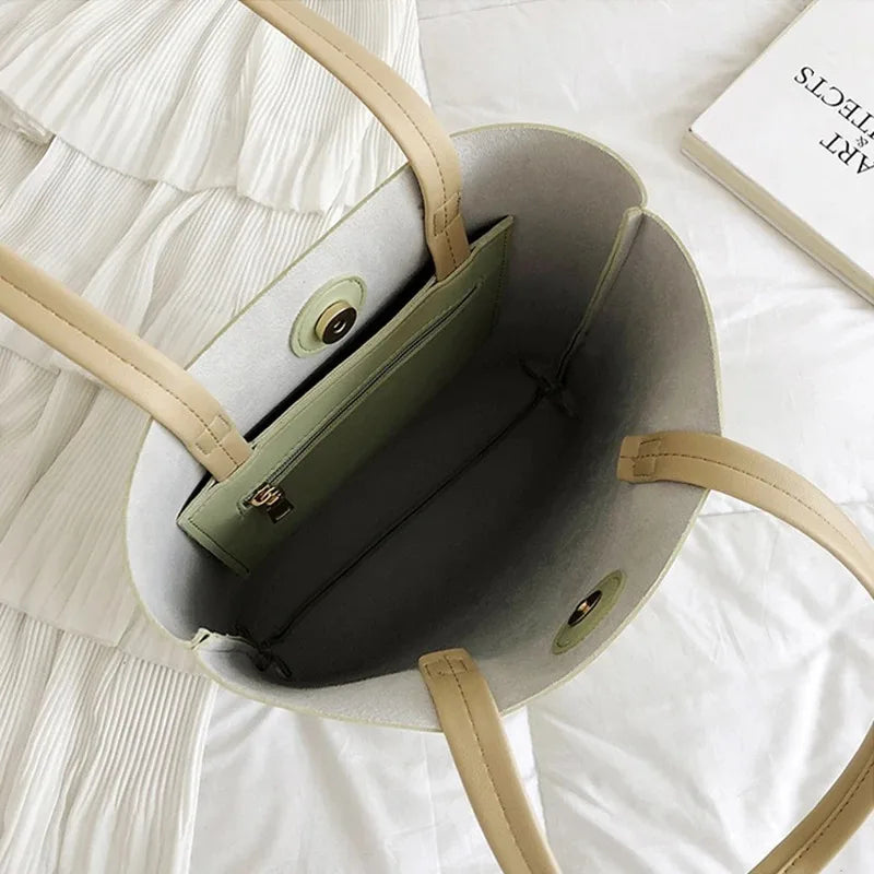 NOEMIE - Sac à Main Cabas en Cuir Souple