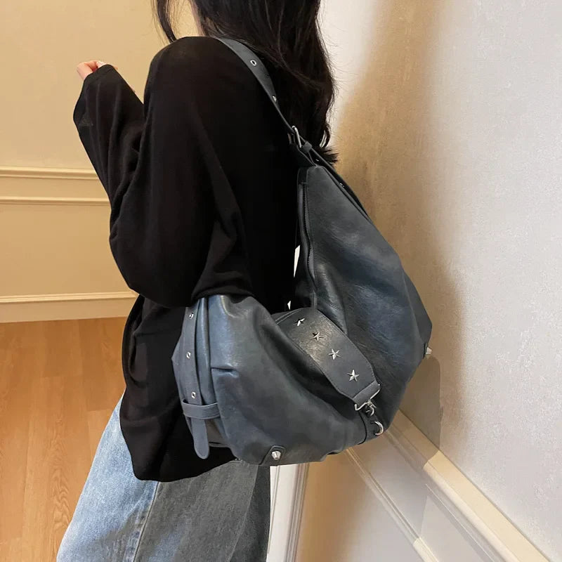 ANGE - Sac à Main Besace de Cours en Cuir