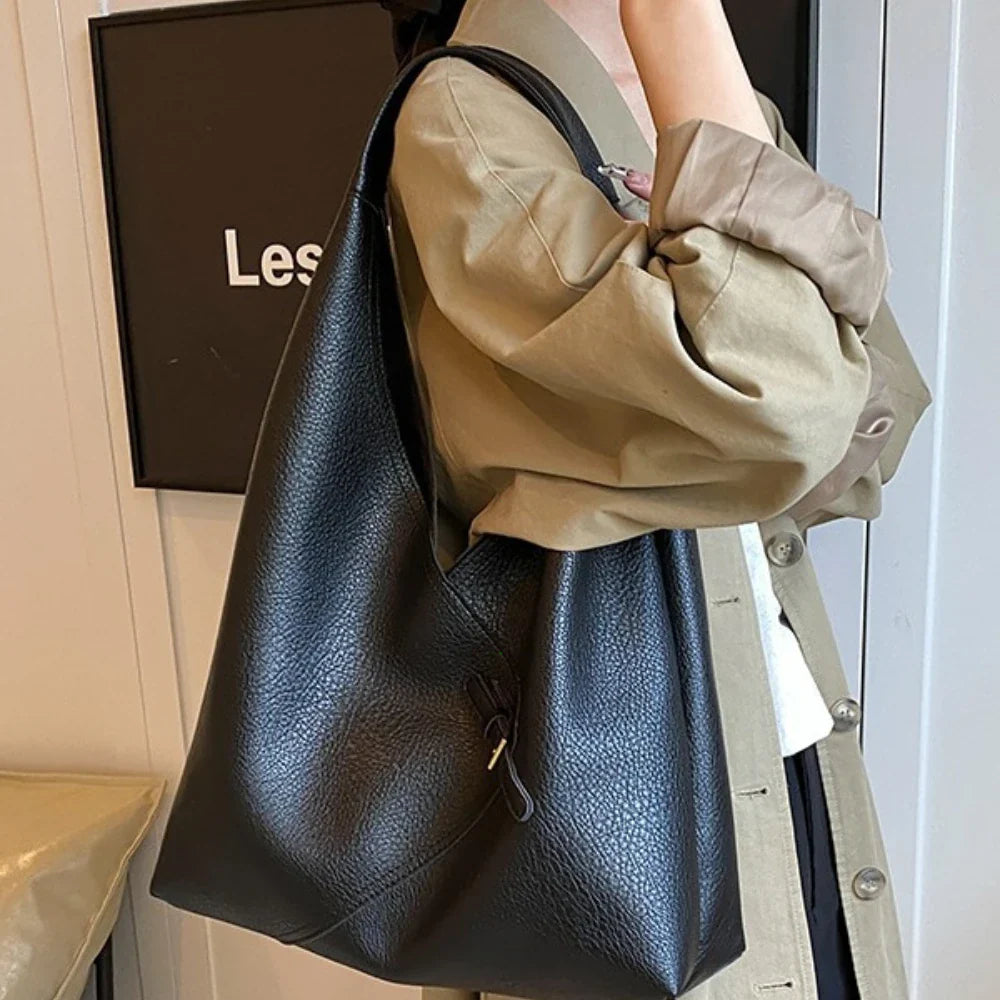 ALICIA - Grand Sac à Main de Cours en Cuir Souple