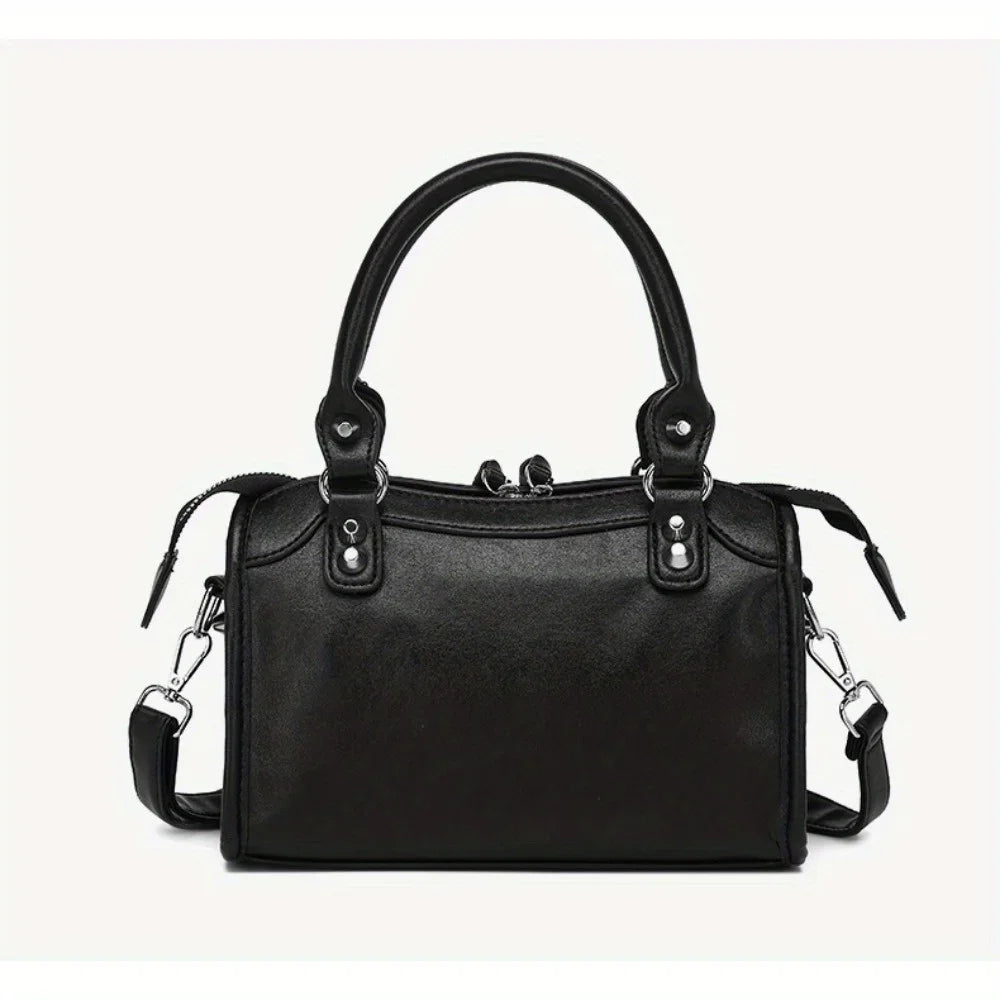 MELISSA - Petit Sac à Main Rétro en Cuir