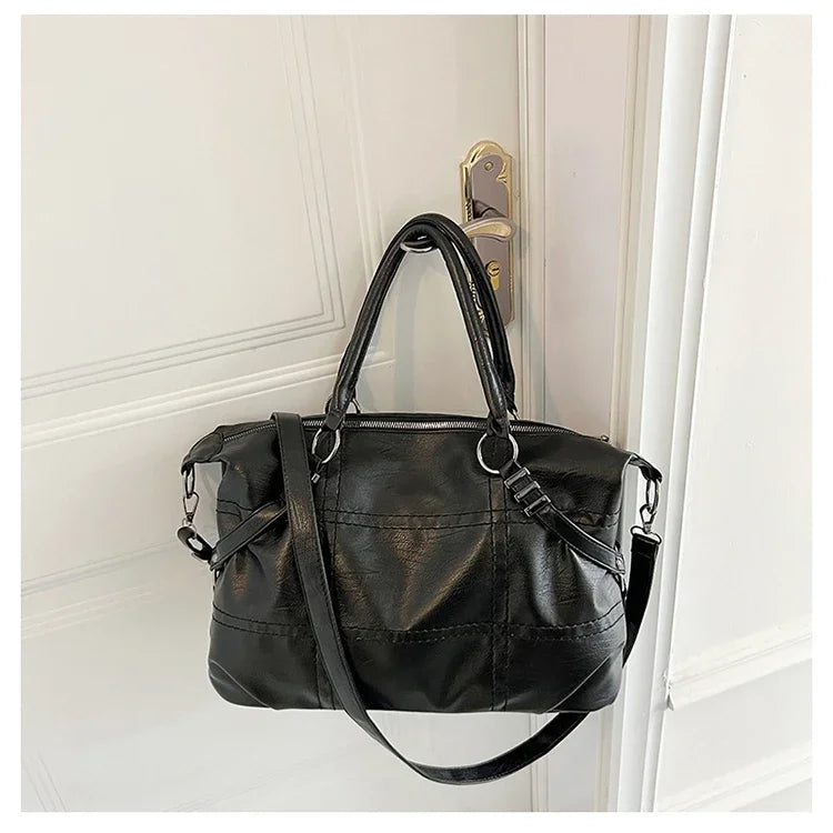 LUNA - Sac à Main de Cours Vintage en Cuir