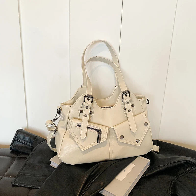 ARIANA - Sac à Main de Cours en Cuir Multipoches