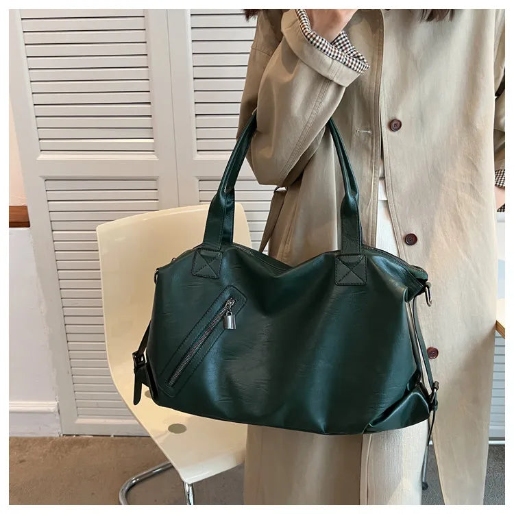 NATALIA - Sac à Main de Cours en Cuir Souple Lycée
