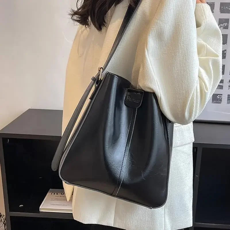 JOCYA - Sac à Main Cabas en Cuir Rigide