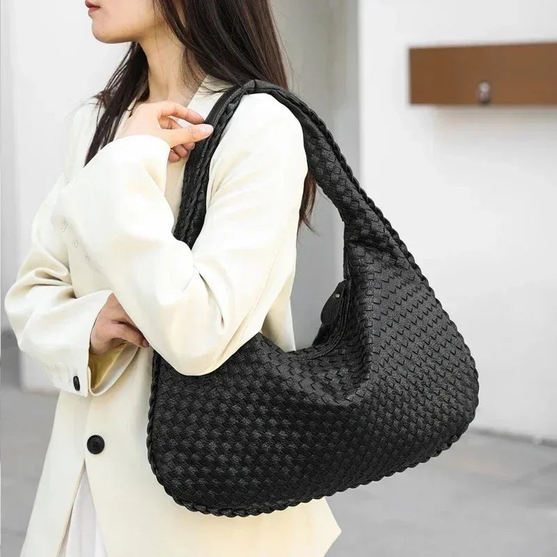 MAYA - Grand Sac Cuir tressé