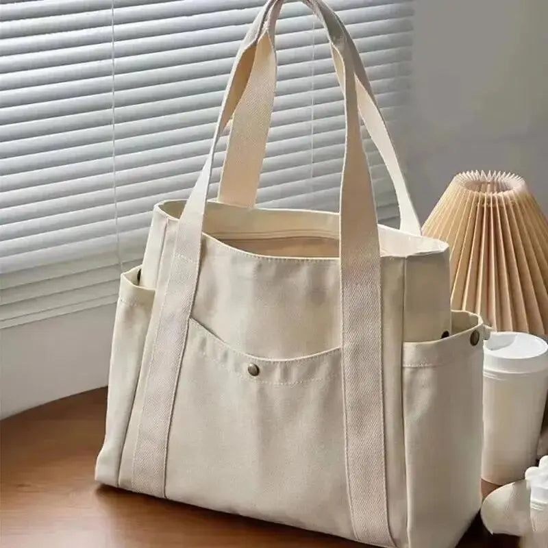 ALFABA - Sac à Main de Cours Fourre-Tout en Toile