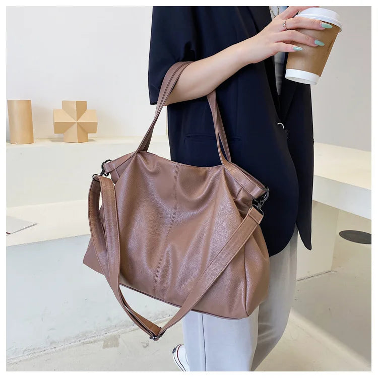 LEA - Sac à Main de Cours en Cuir Souple