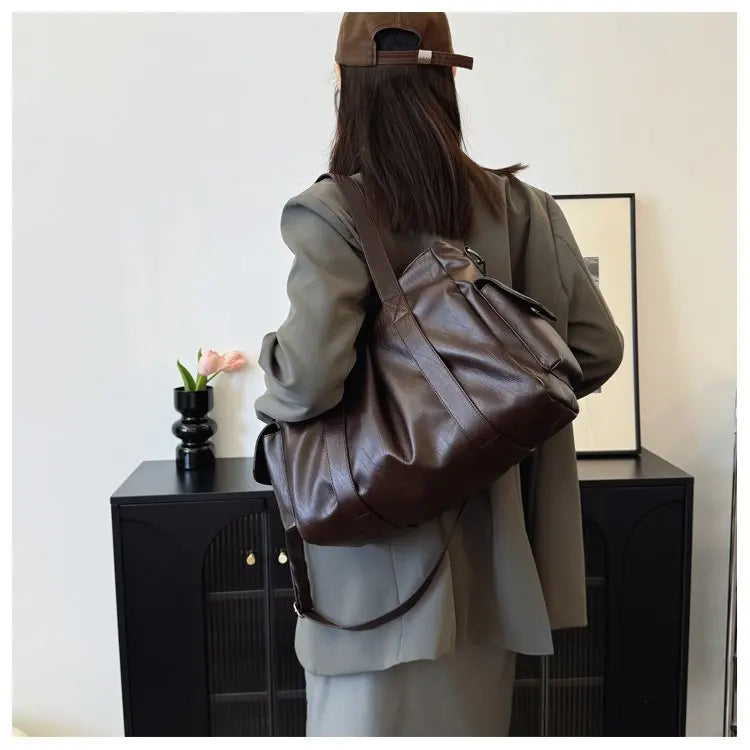TIPHANY - Sac à Main de Cours Ample en Cuir Souple