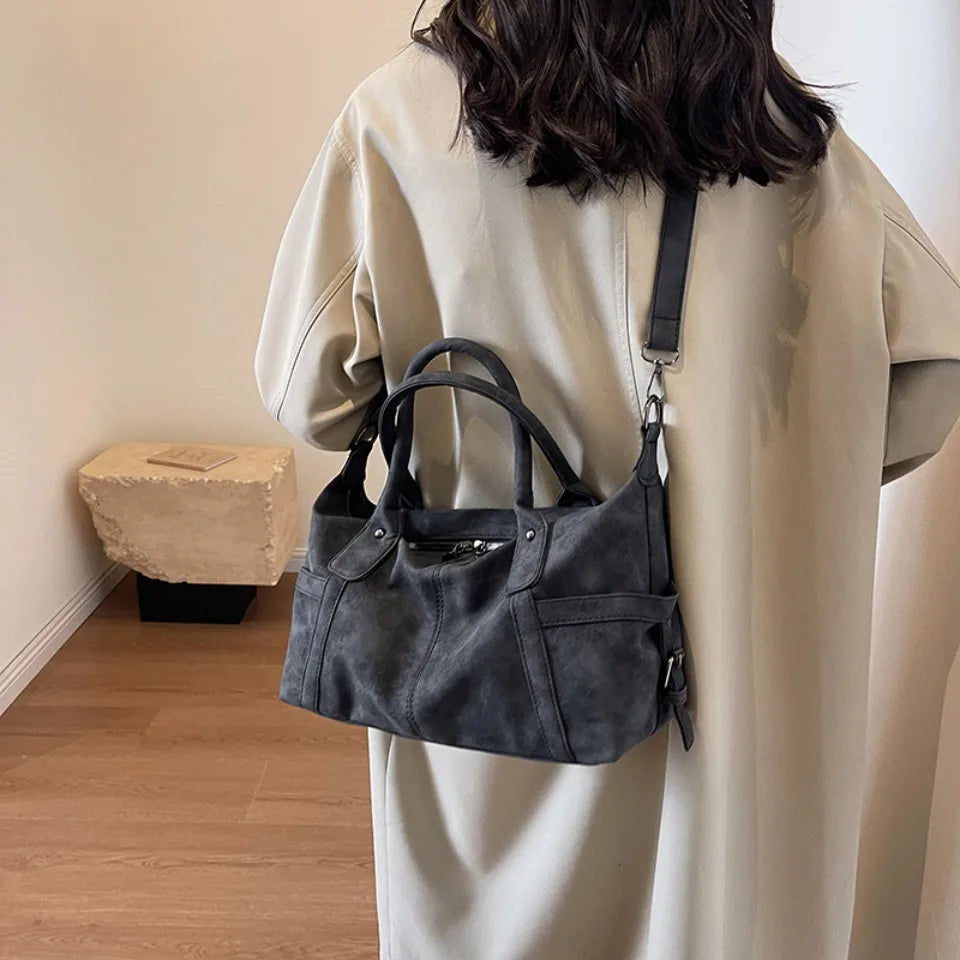 JULIA - Sac à Main de Cours Fourre-Tout en Cuir
