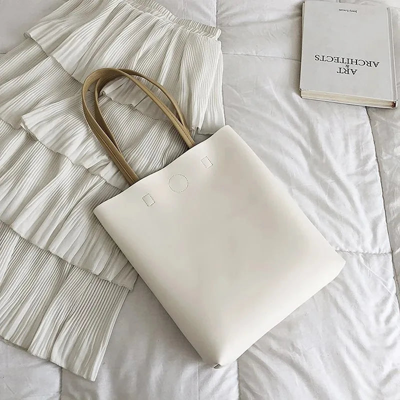NOEMIE - Sac à Main Cabas en Cuir Souple