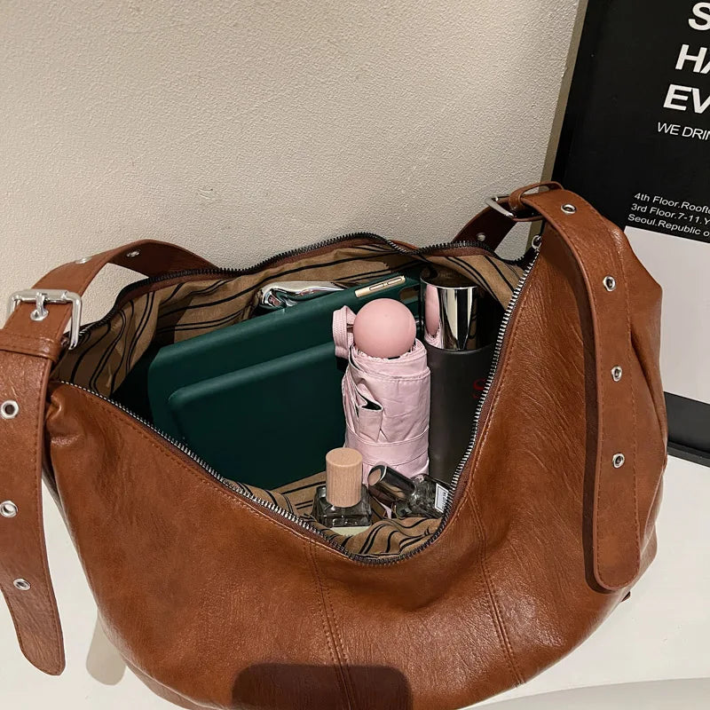 ANGE - Sac à Main Besace de Cours en Cuir