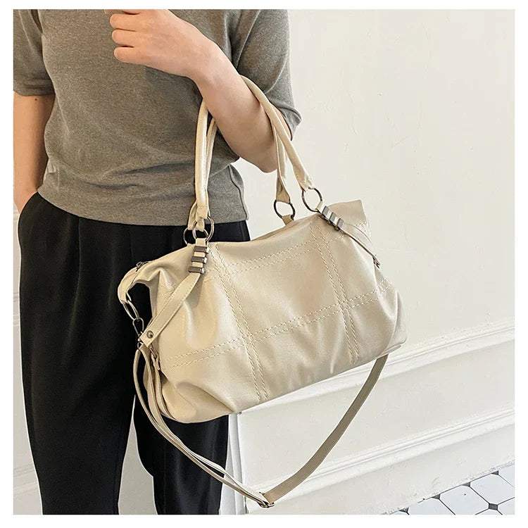 LUNA - Sac à Main de Cours Vintage en Cuir