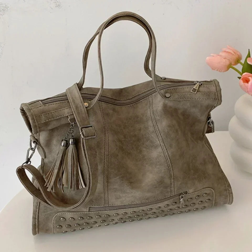 MAELIA - Sac à Main de Cours Rétro à Bandoulière