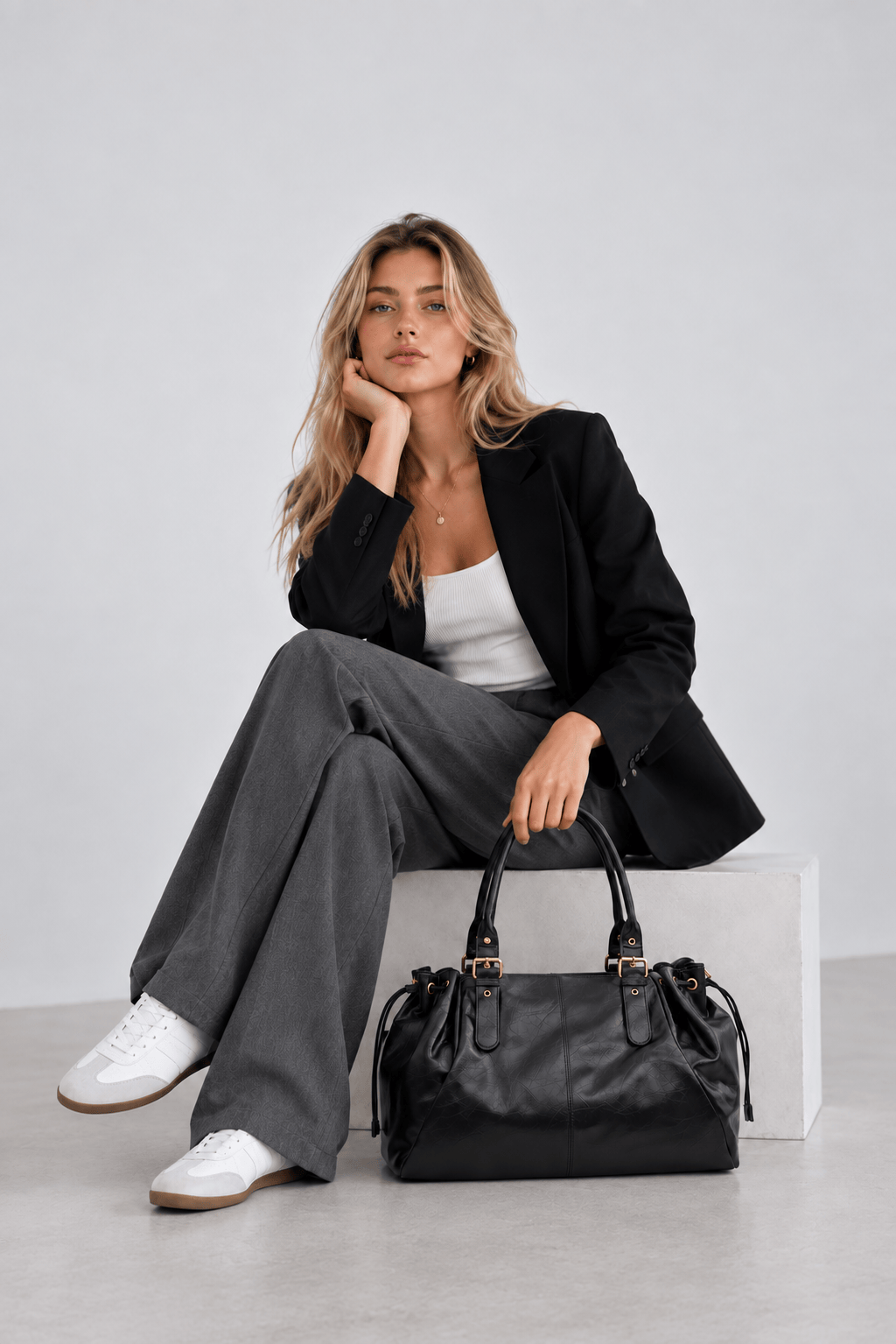 APOLLINE – Sac à Main de Cours Porté Épaule verni