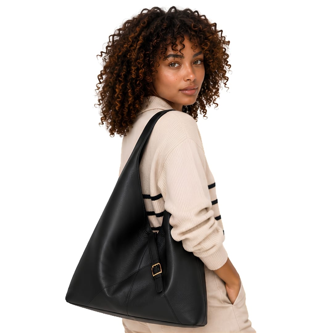 ALICIA - Grand Sac à Main de Cours en Cuir Souple