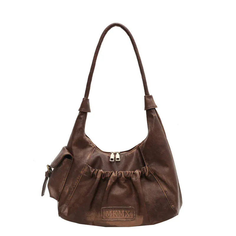AMIRA - Sac à Main de Cours Vintage Femme pour Ordinateur 15 Pouces, Cahiers, Documents A4 et Essentiels coulmeur café