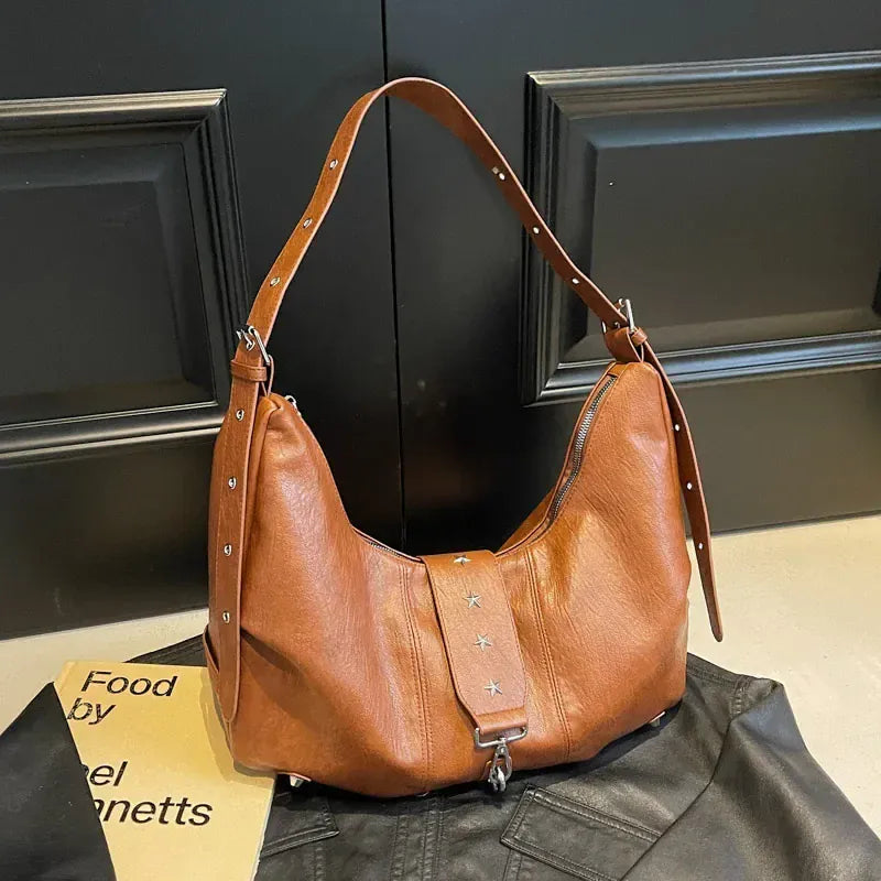 ANGE - Sac à Main Besace de Cours en Cuir