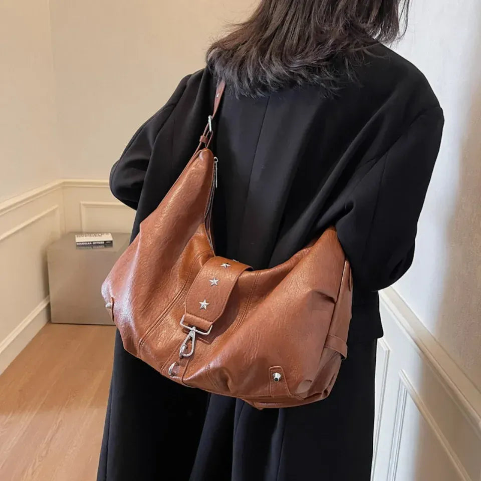 ANGE - Sac à Main Besace de Cours en Cuir