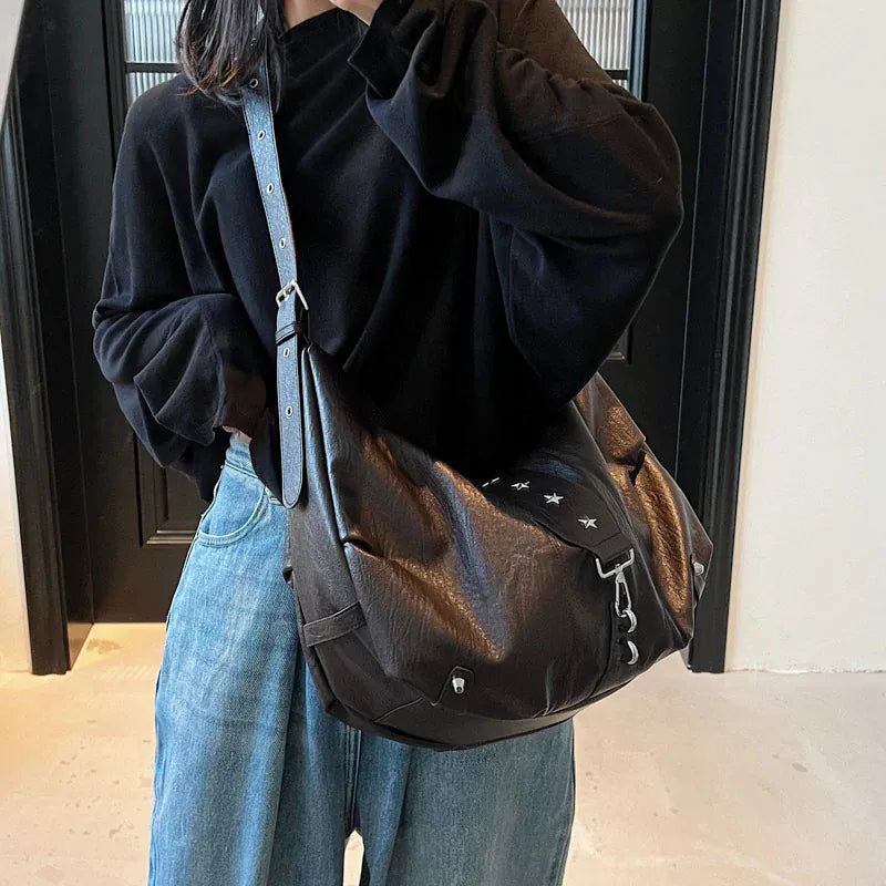 ANGE - Sac à Main Besace de Cours en Cuir