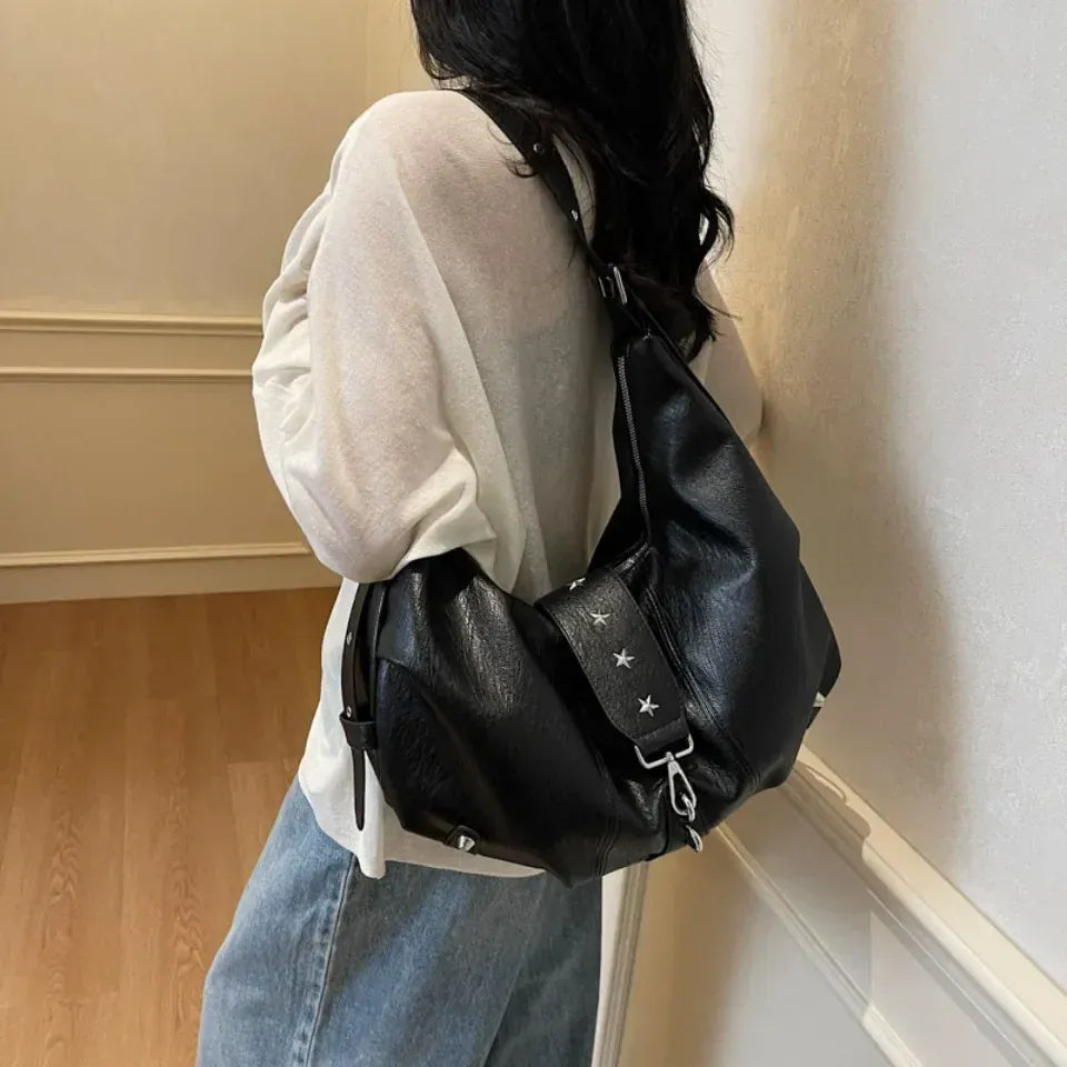 ANGE - Sac à Main Besace de Cours en Cuir
