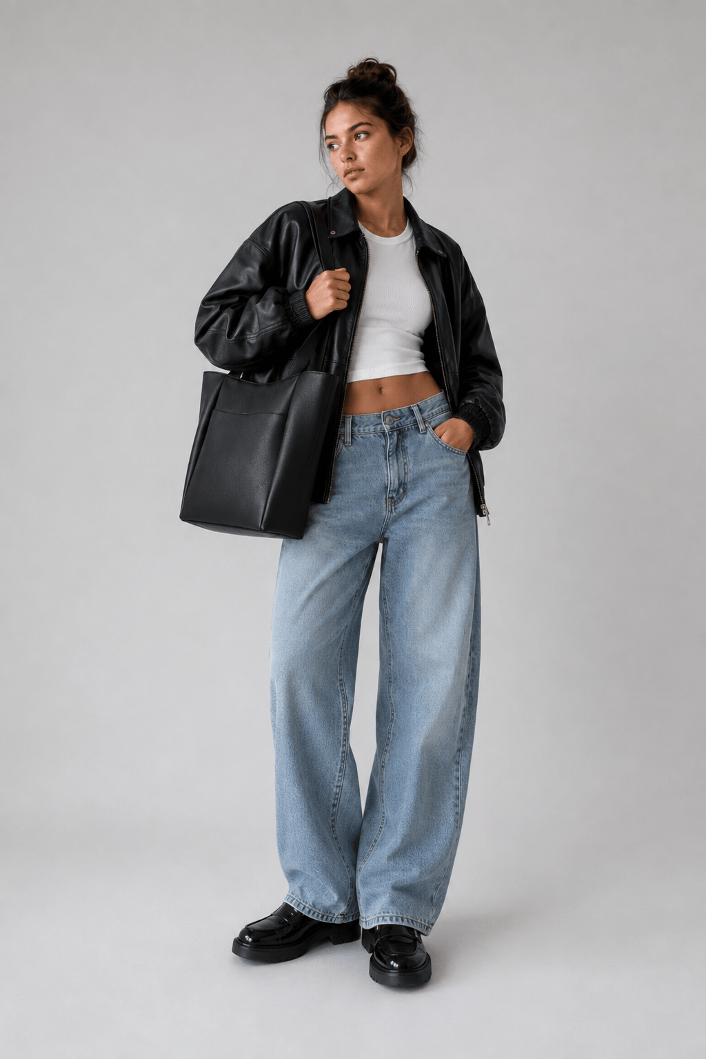 AURELIA - Grand Sac à Main de Cours en Cuir Souple