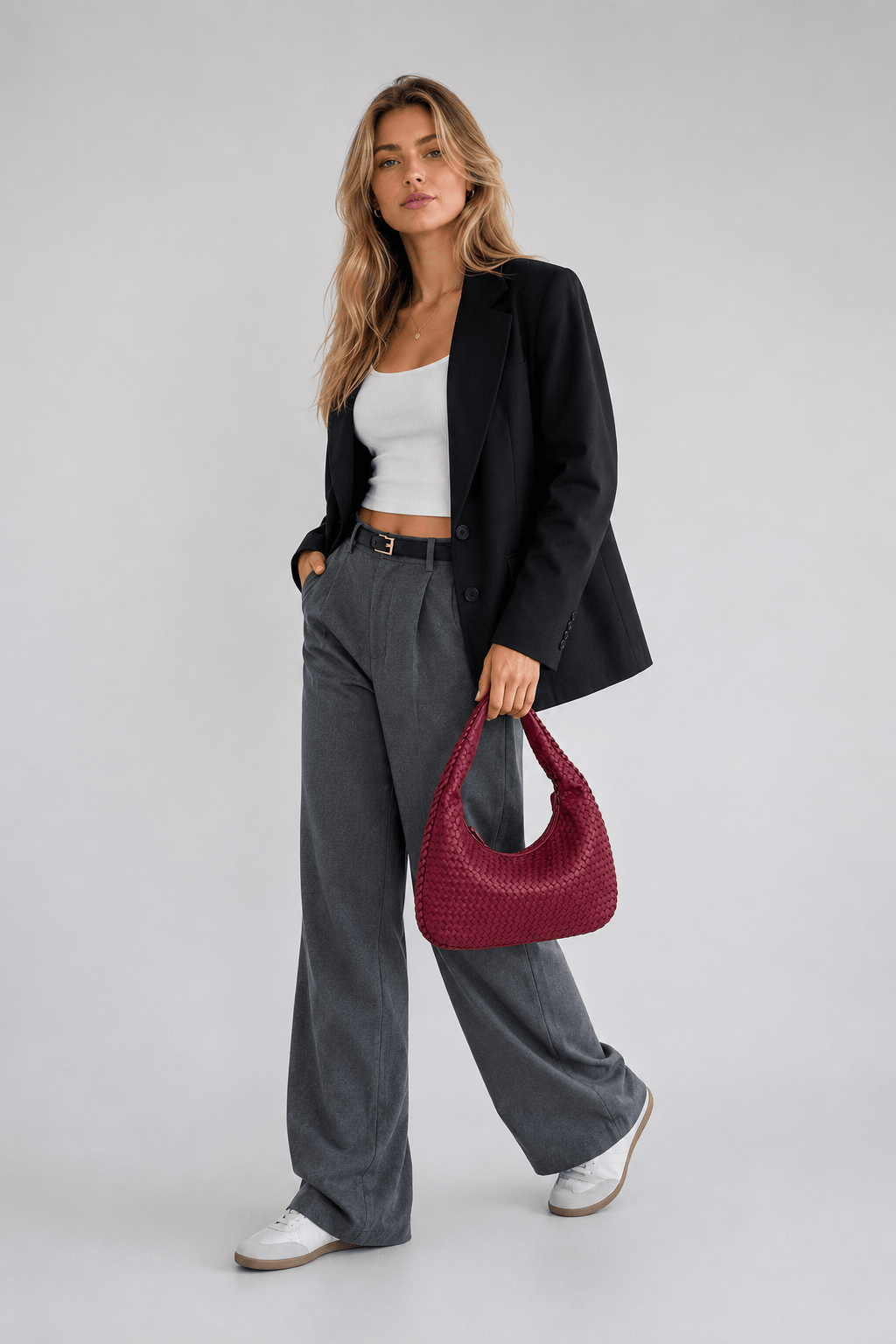 MAYA - Grand Sac Cuir tressé