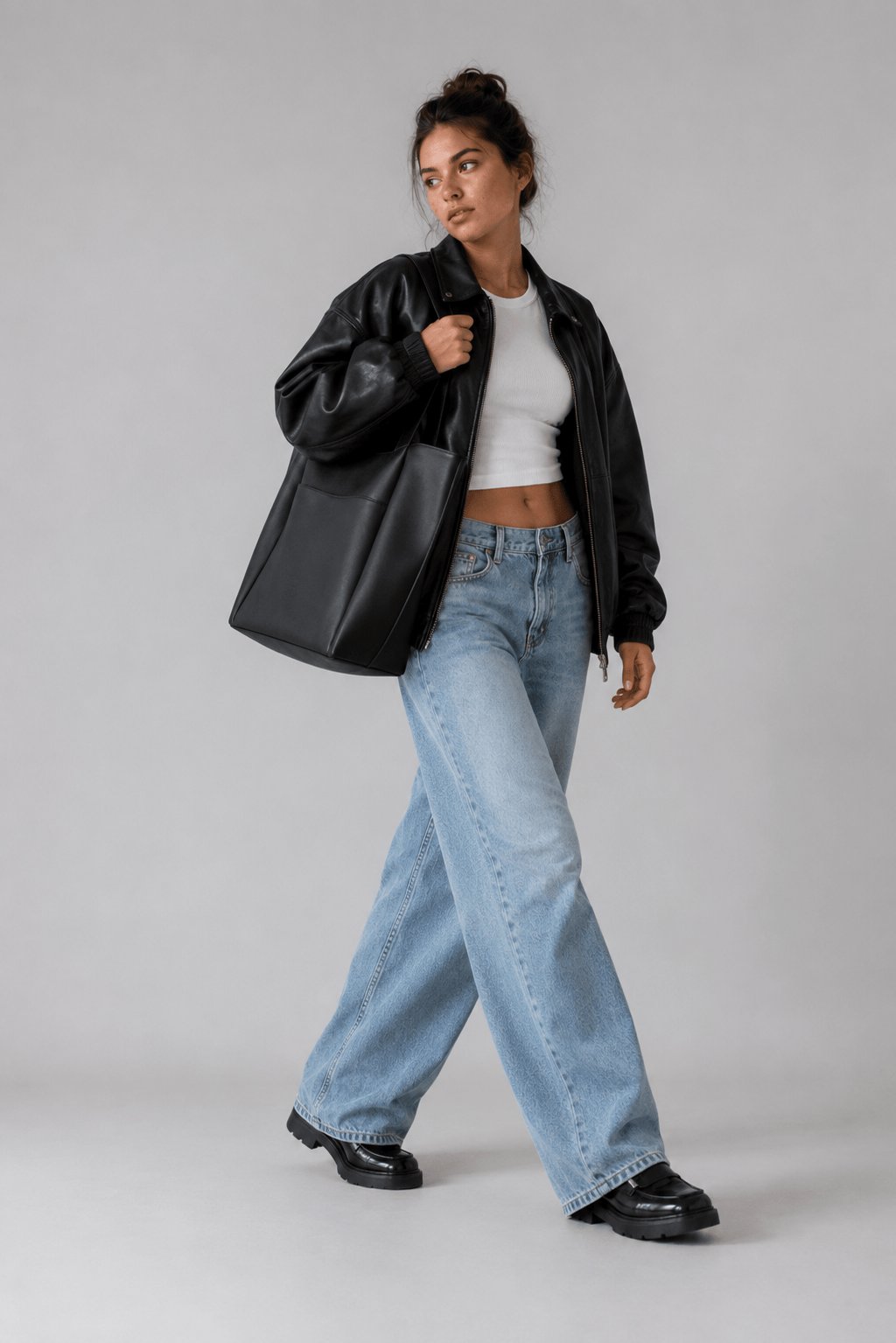AURELIA - Grand Sac à Main de Cours en Cuir Souple
