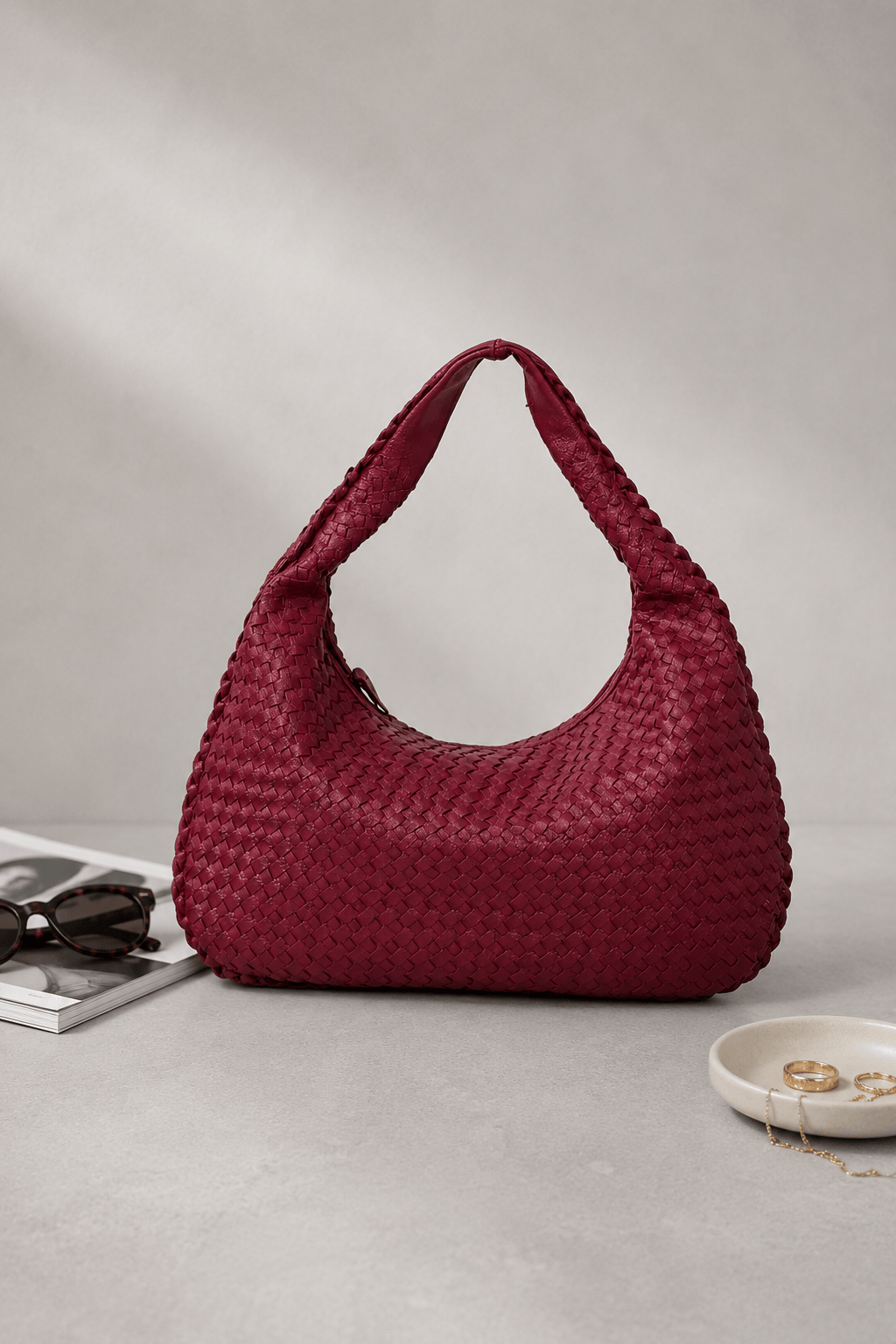 MAYA - Grand Sac Cuir tressé