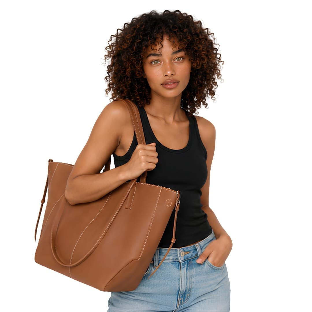 BELLA - Grand Sac à main Cabas Cuir