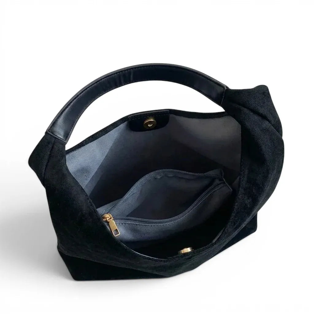 Cecilia - Sac à Main Cabas Fourre-Tout en Daim vue intérieur