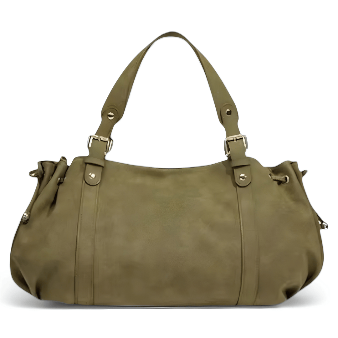 CELESTE sac à main femme pour ordinateur en daim vert