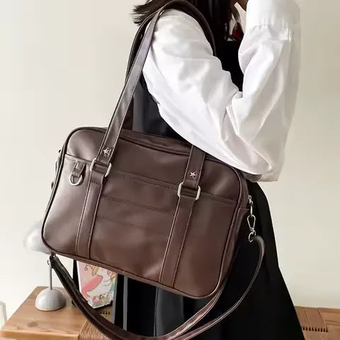 CHLOE - Sac à Main de Cours pour Étudiante pour Ordinateur 15 Pouces, Cahiers et Documents A4
