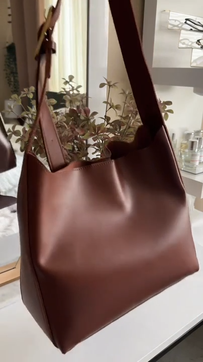 CLARISSE - Grand Sac à Main Bandoulière Cuir Cabas