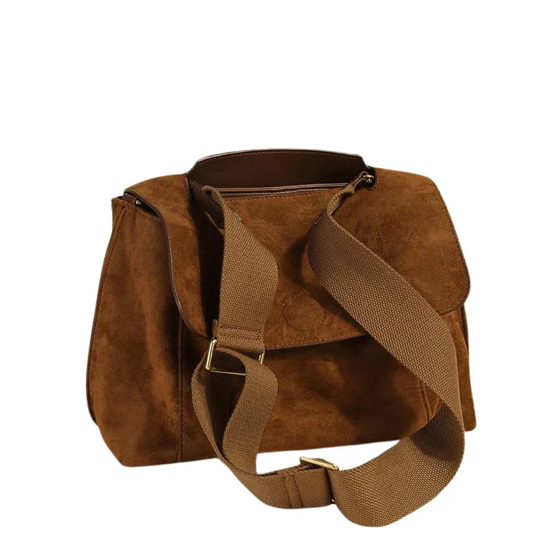 CYNTHIA - Sac a Main Bandouliere en Daim
