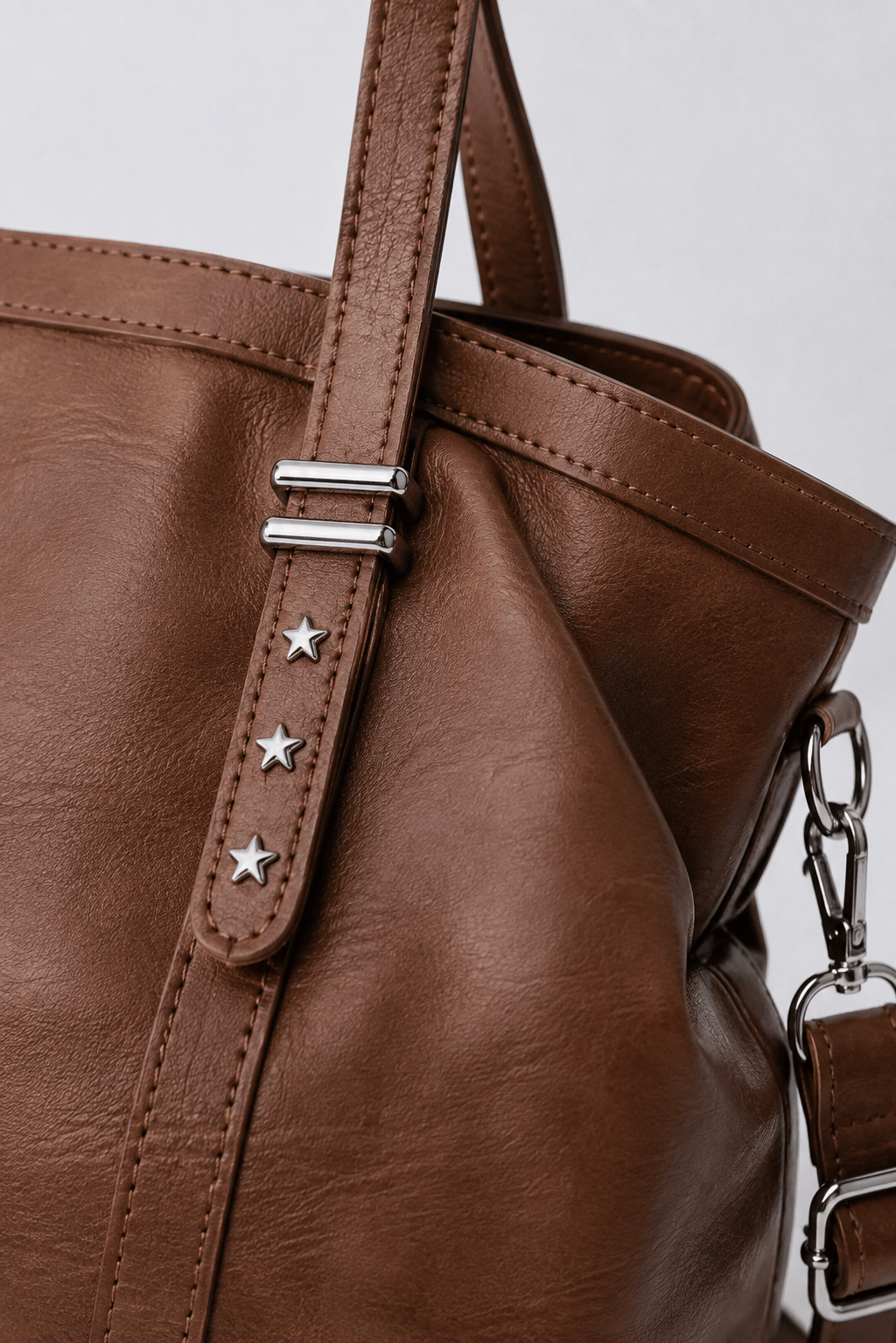 GAIA - Grand Sac à Main de Cours en Cuir