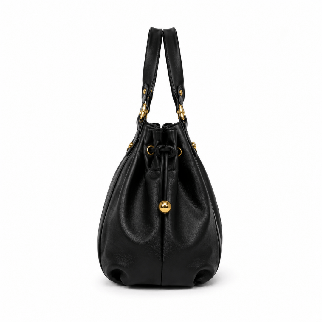 ELAE - Sac à Main en Cuir Finitions Dorées