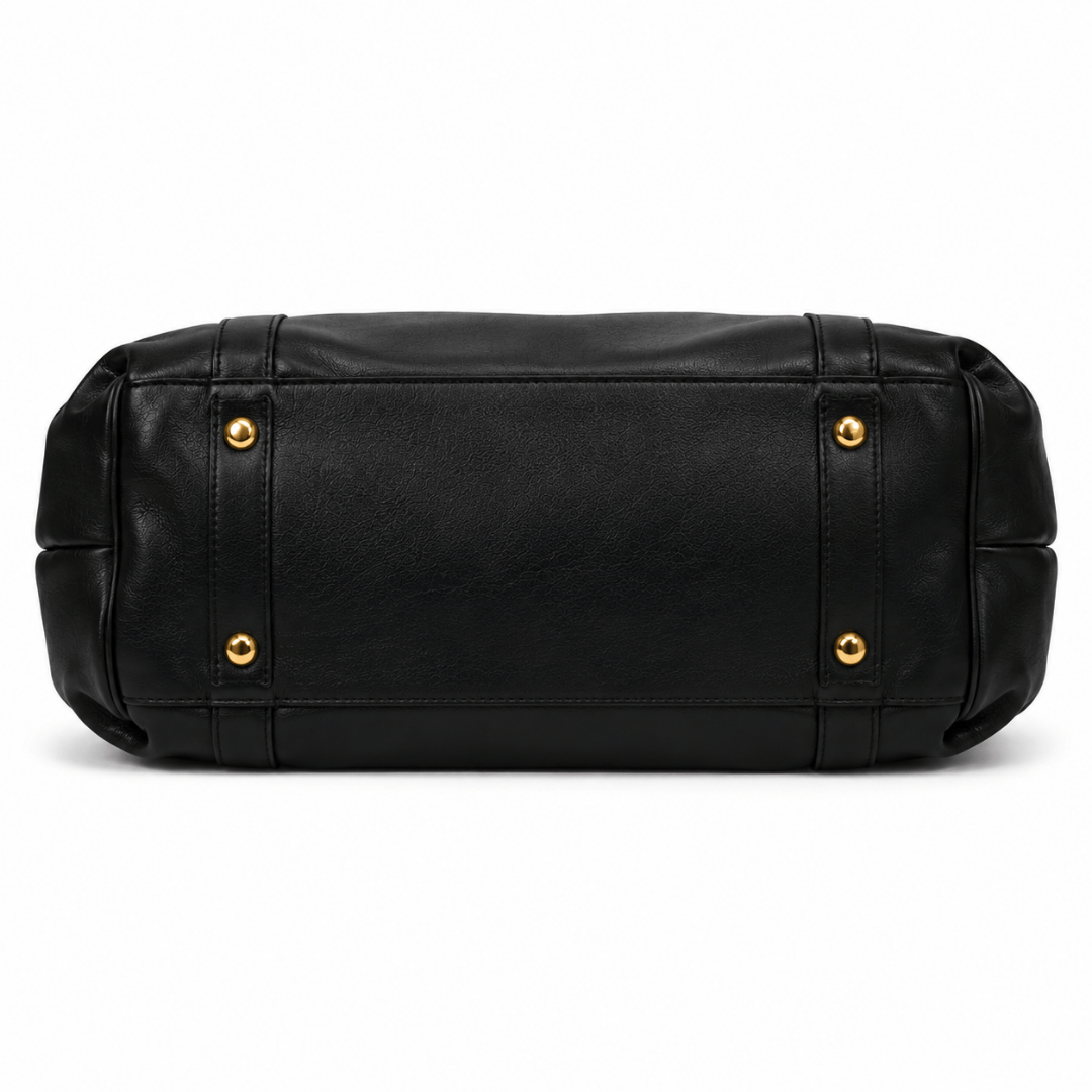 ELAE - Sac à Main en Cuir Finitions Dorées