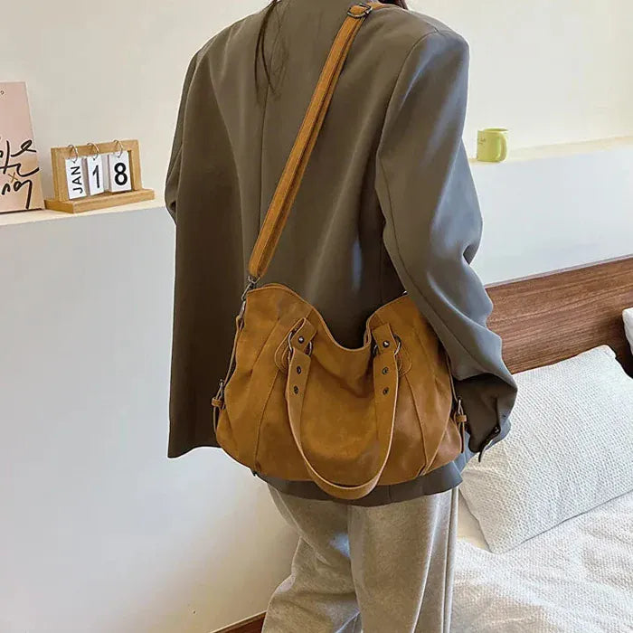 Elo - Sac à Main de Cours en Daim
