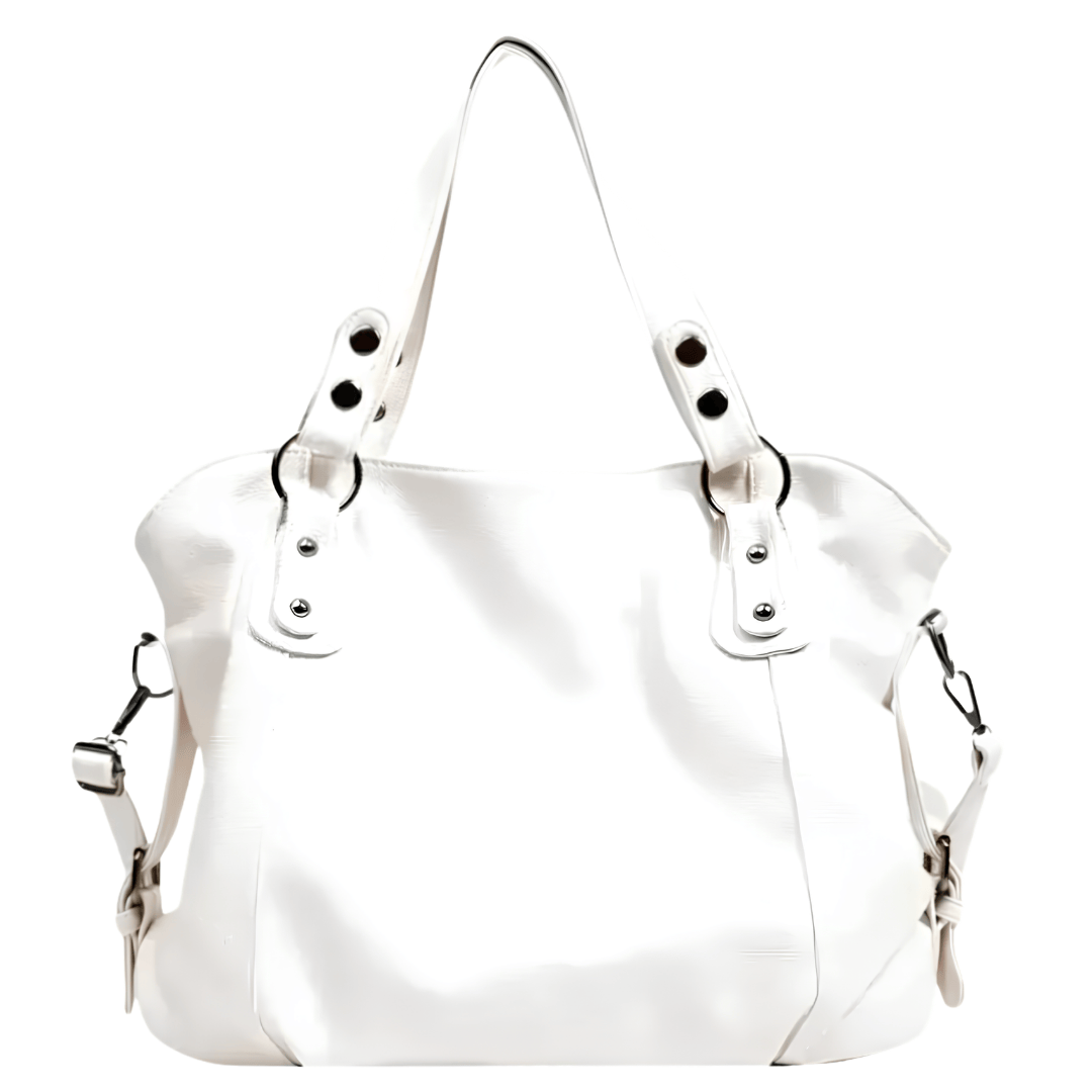 elora sac à main de cours en cuir blanc 