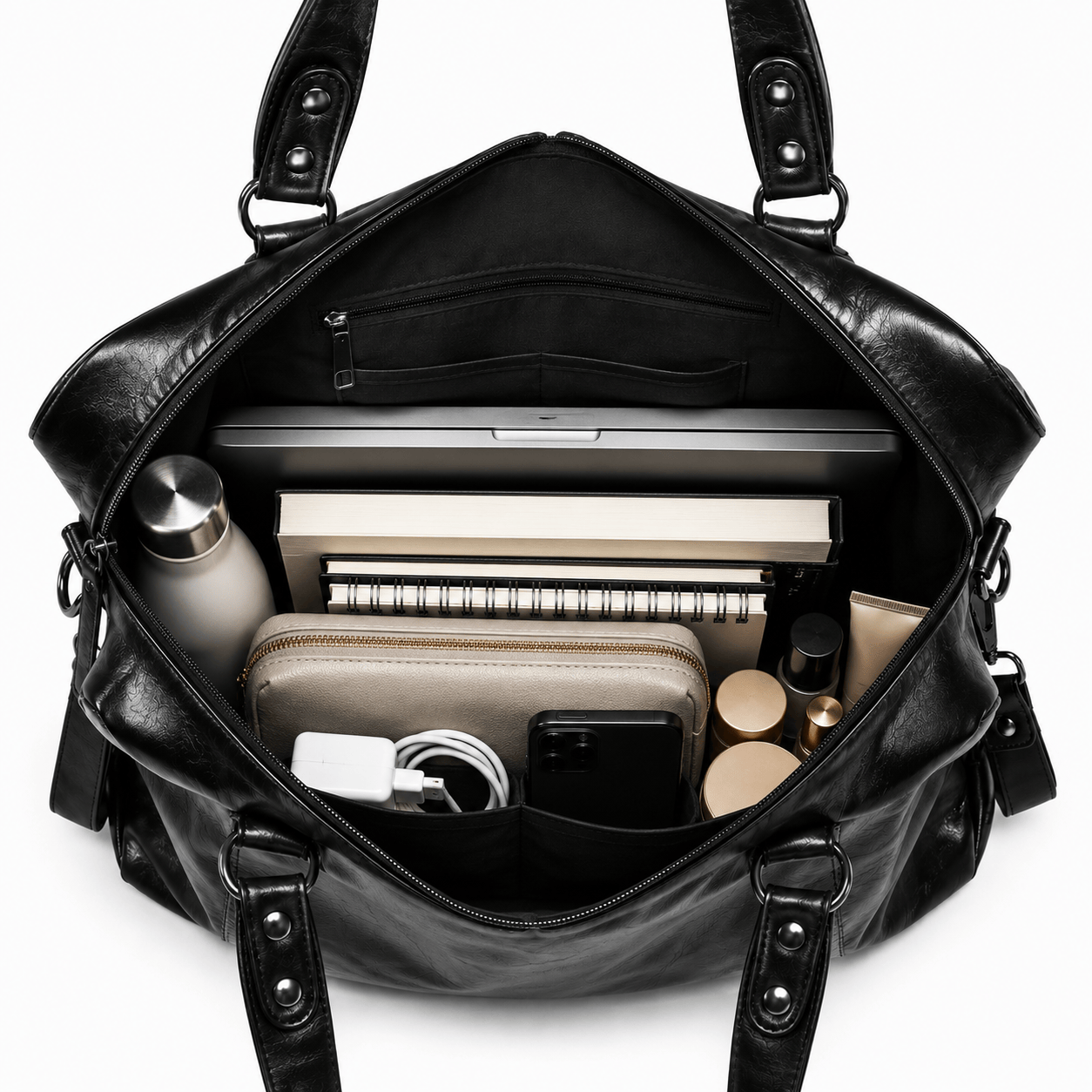 ÉLORA - Sac à Main de Cours en Cuir