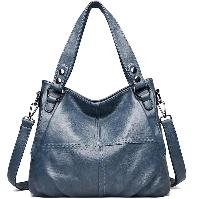 Elowen - Sac à Main de Cours à Bandoulière Vintage Femme bleu pour Ordinateur 15", Cahiers et Documents A4